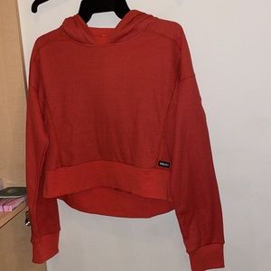 Kendall & Kylie waffle-knit orange sweater, size M, NWT